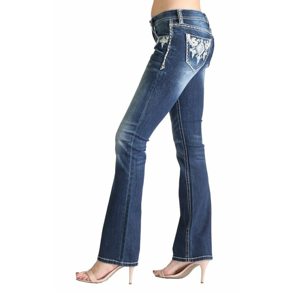 Grace in LA Women's Bootcut Stretch Jeans - Picture 3 of 4